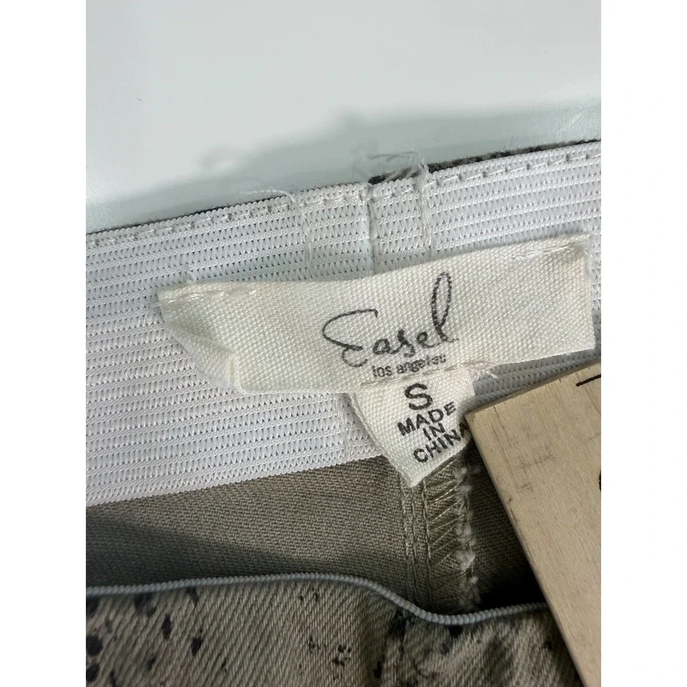 Easel Los Angeles Women's Snakeskin Stretch Skinny‎ Pants Size Small